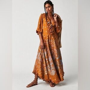 FREE PEOPLE Talsey Maxi Dress L